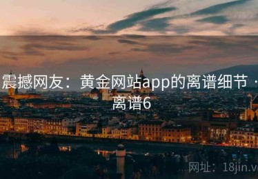 震撼网友：黄金网站app的离谱细节 · 离谱6