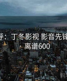 网友直呼：丁冬影视 影音先锋太荒唐 · 离谱600
